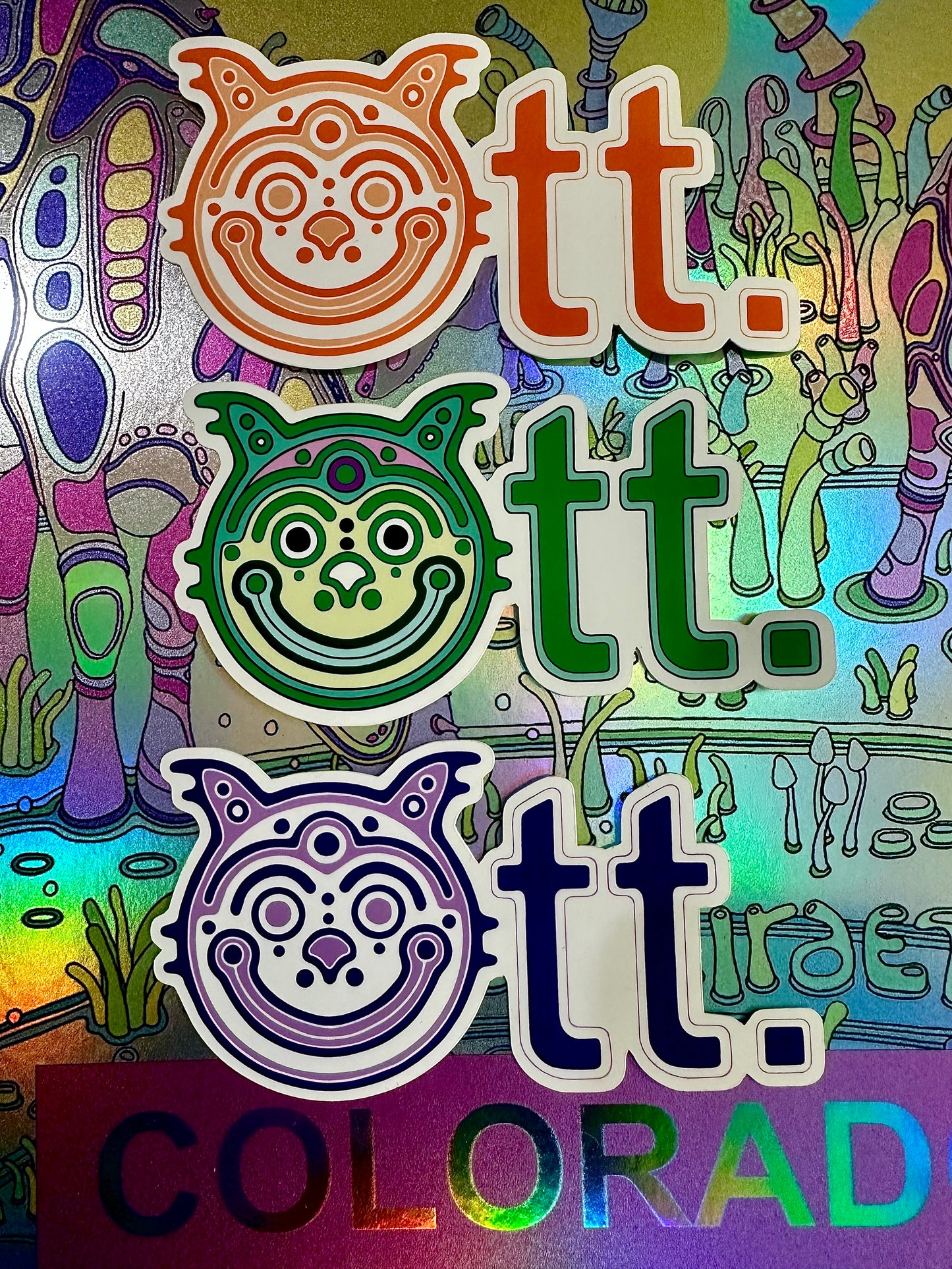 3 Ott Logo Stickers