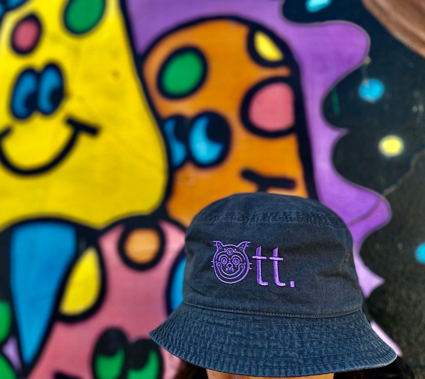 Ott x Purple Logo Bucket Hat
