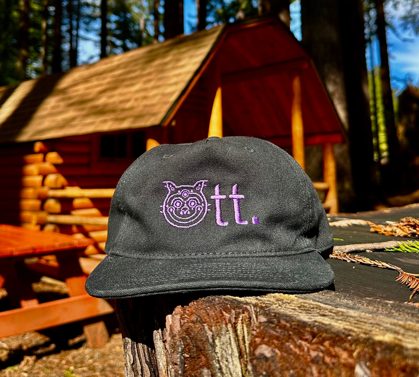 Ott x Purple Logo Canvas Cap