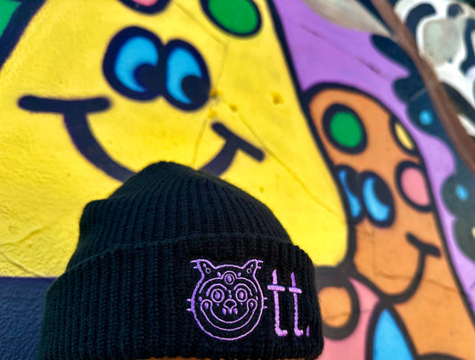 Ott x Purple Logo Beanie